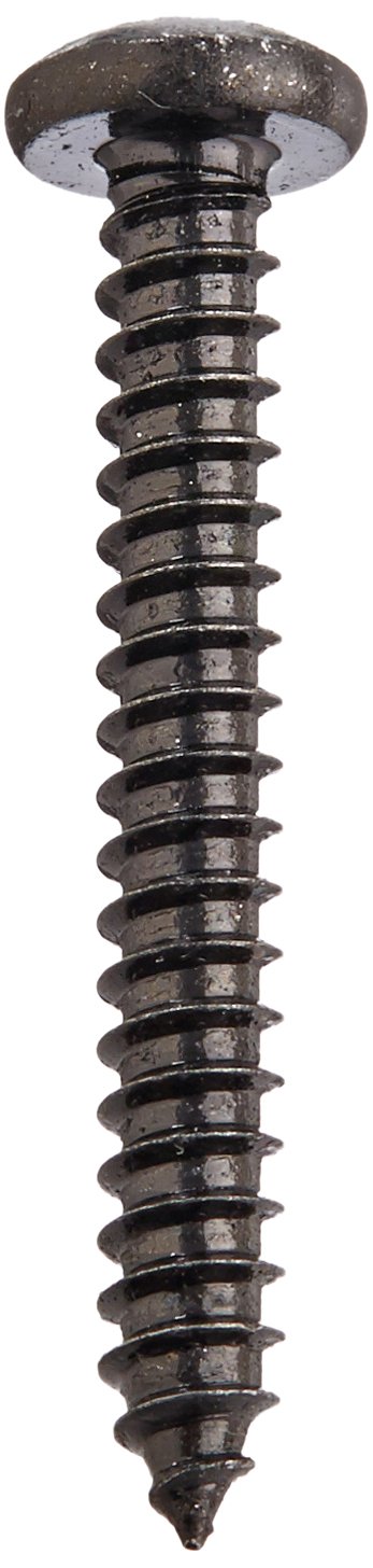 Black Zinc Steel Sheet Metal Screws #8-18, 1-1/4