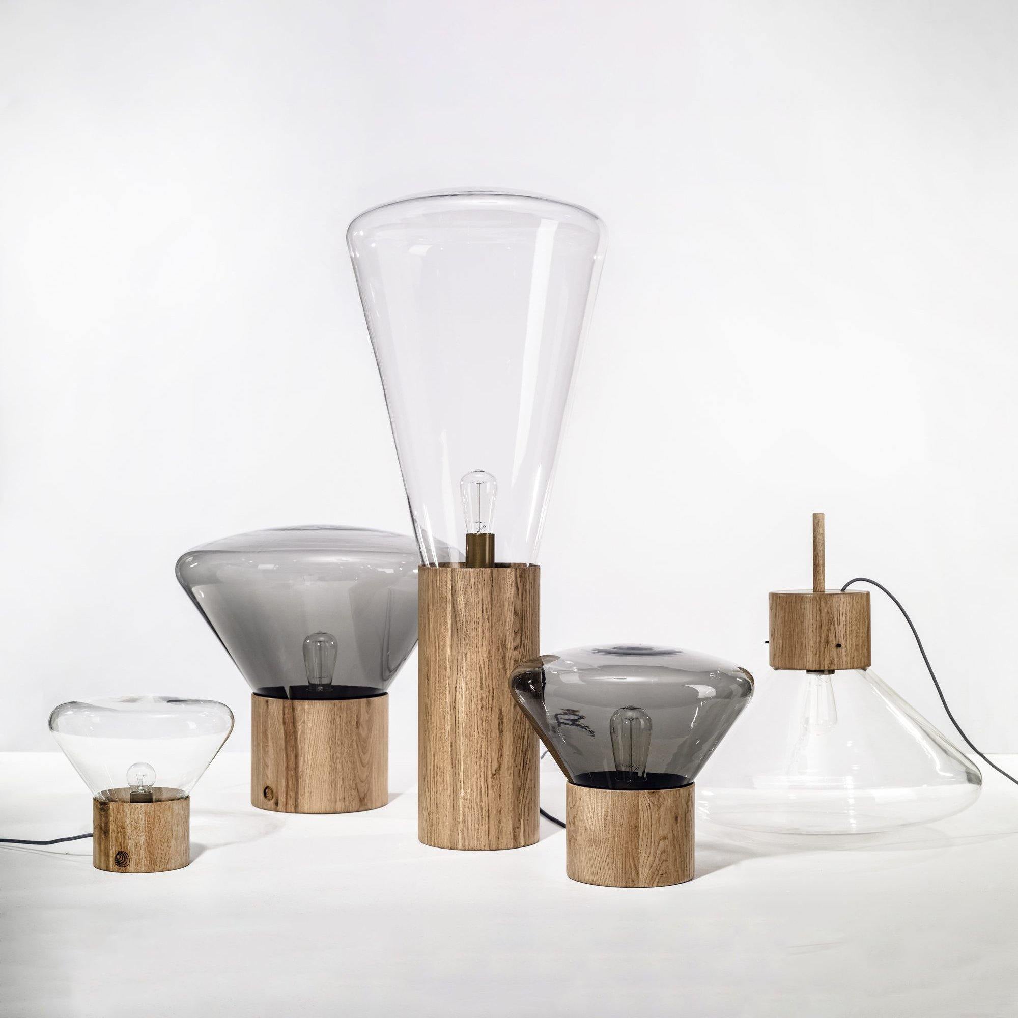 Modern Wood Table Lamp - Stylish Nightstand & Bedside Lighting for Living Room, Bedroom, and Office Decor