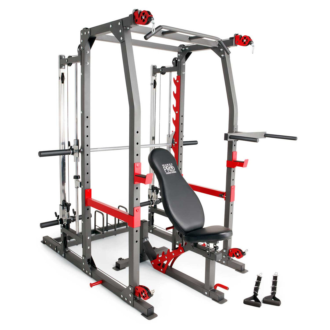 Marcy Pro SM-4903 Smith Machine Home Gym System - Full Body Workout Equipment for Strength Training | Perfect for Home Gym, Weight Lifting & Fitness Enthusiasts