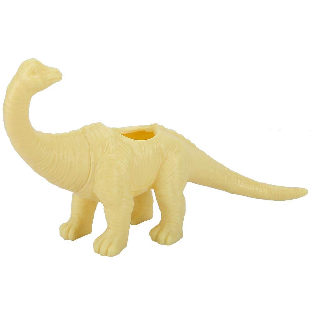 Dinosaur Succulent Planter Pot - Cute Animal Flower Pot for Cactus & Succulents, Yellow Home & Garden Decor for Indoor Plants, Windowsill, Office Desk Decor