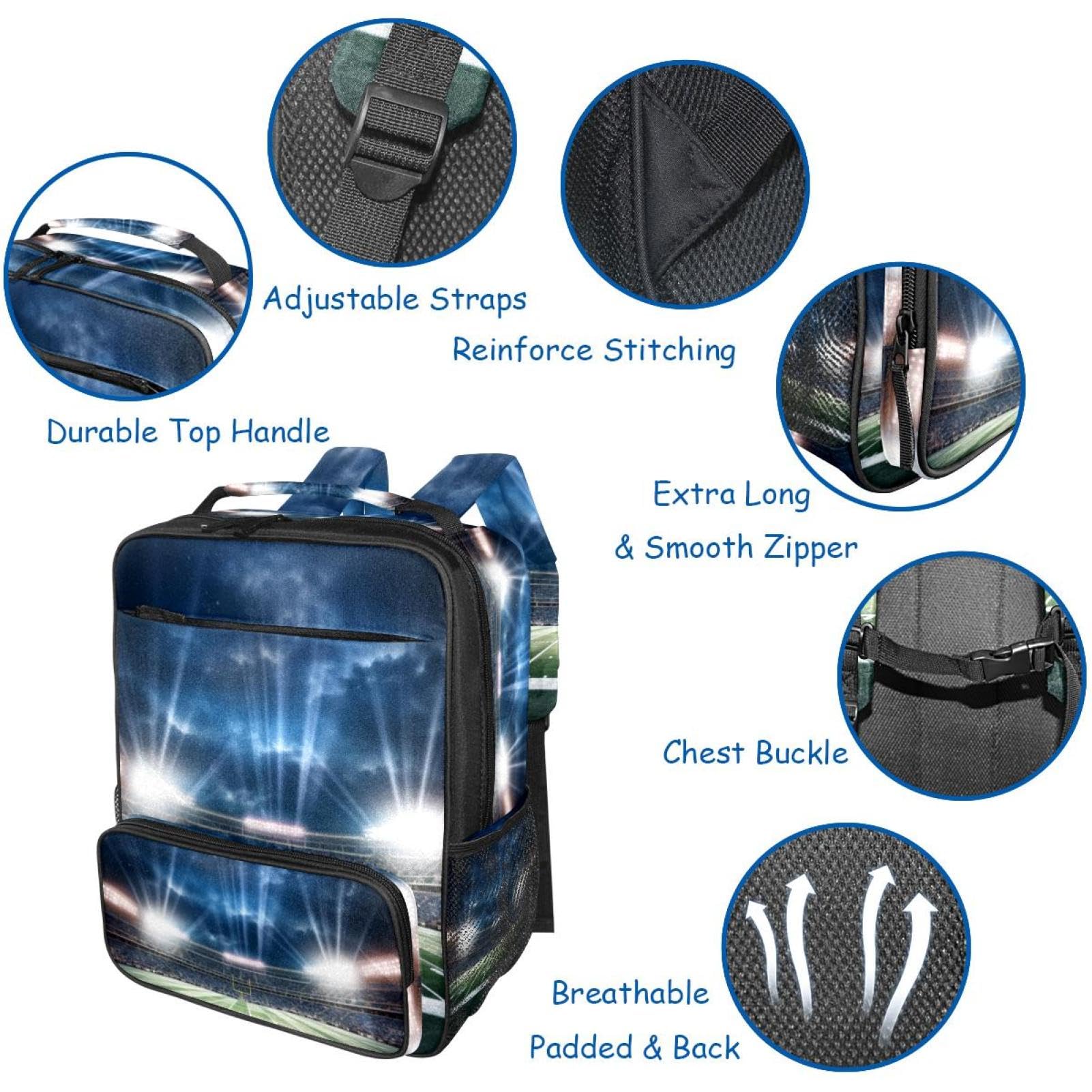 Men's & Women's Travel Backpack - Durable & Stylish for American Football & Soccer Games | Perfect for Stadium Outings, College Campuses & Outdoor Adventures