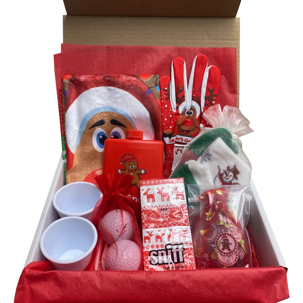 Giggle Golf Ladies Holiday Golf Gift Box Set - Premium Golf Accessories for Women | Perfect for Christmas, Birthday & Special Occasions | Includes Golf Balls, Tees, Towel & More
