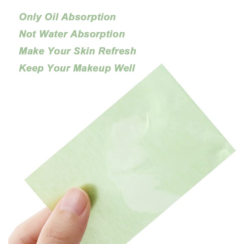 KITKING Oil Absorbing Sheets for Face - 100 Count, Bamboo Charcoal & Natural Green Tea, Blotting Paper for Oily Skin - Perfect for Travel, Gym & Everyday Use
