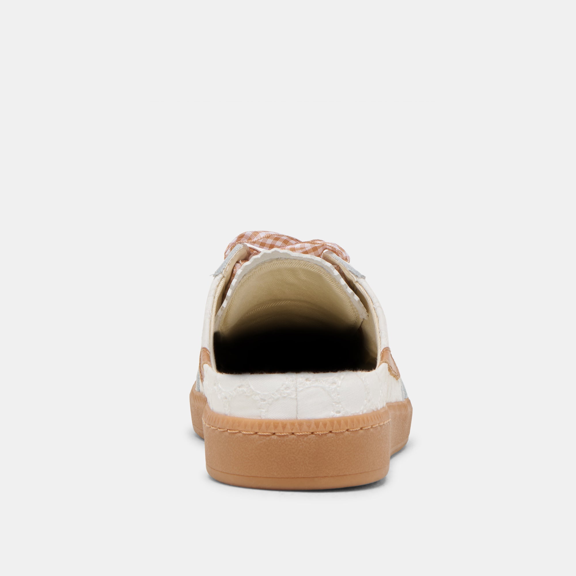White & Pink Notice Slide Sneakers with Eyelet Design - Comfortable Casual Shoes for Women, Walking, Gym, and Everyday Wear