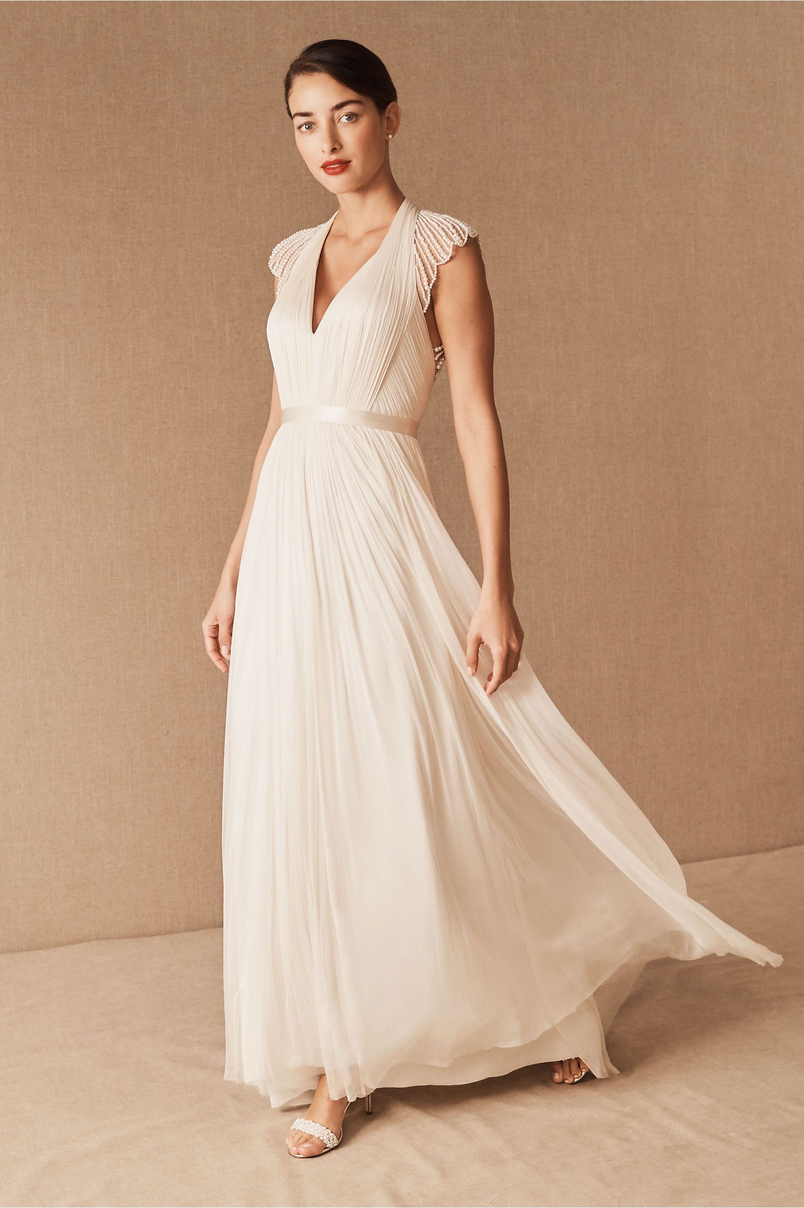 BHLDN Catherine Deane Kellyn Wedding Gown - Elegant Lace Bridal Dress for Bride, Perfect for Beach, Garden & Church Ceremonies