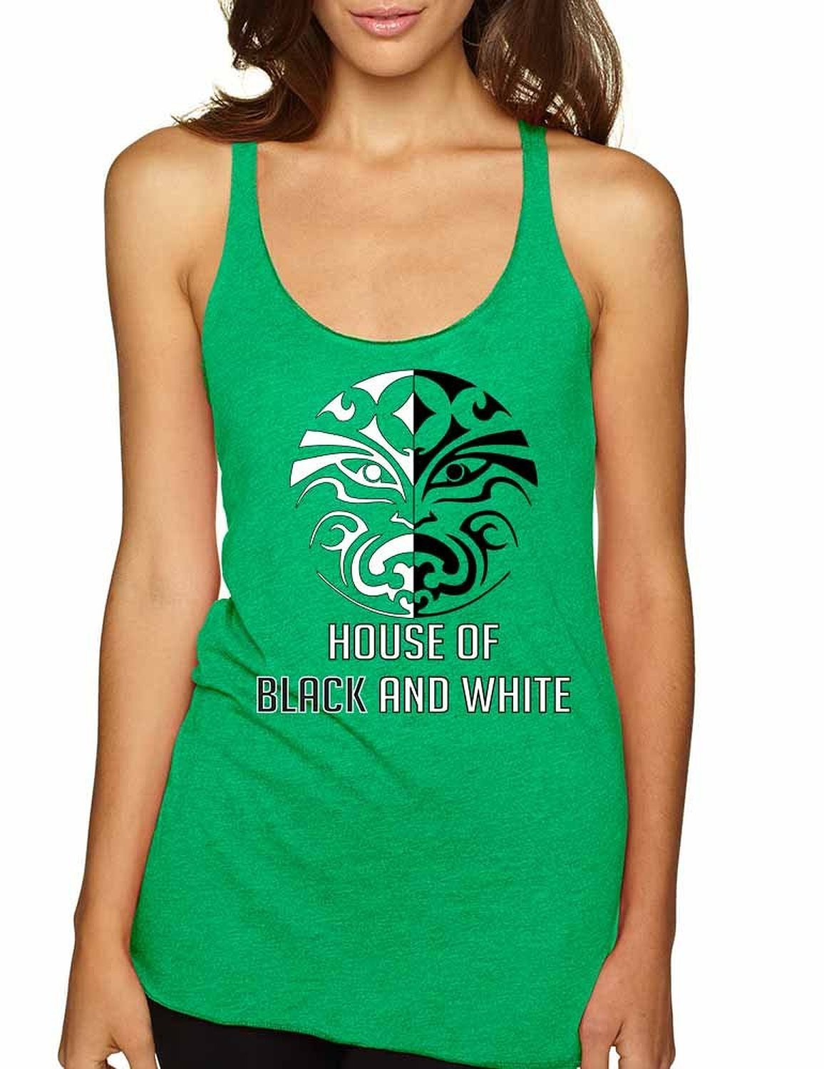 ALLNTRENDS Women's Tank Top - House of Black and White Valar Morghulis Graphic Tee - Casual Summer Tops for Women - Perfect for Cosplay, Conventions & Game of Thrones Fans