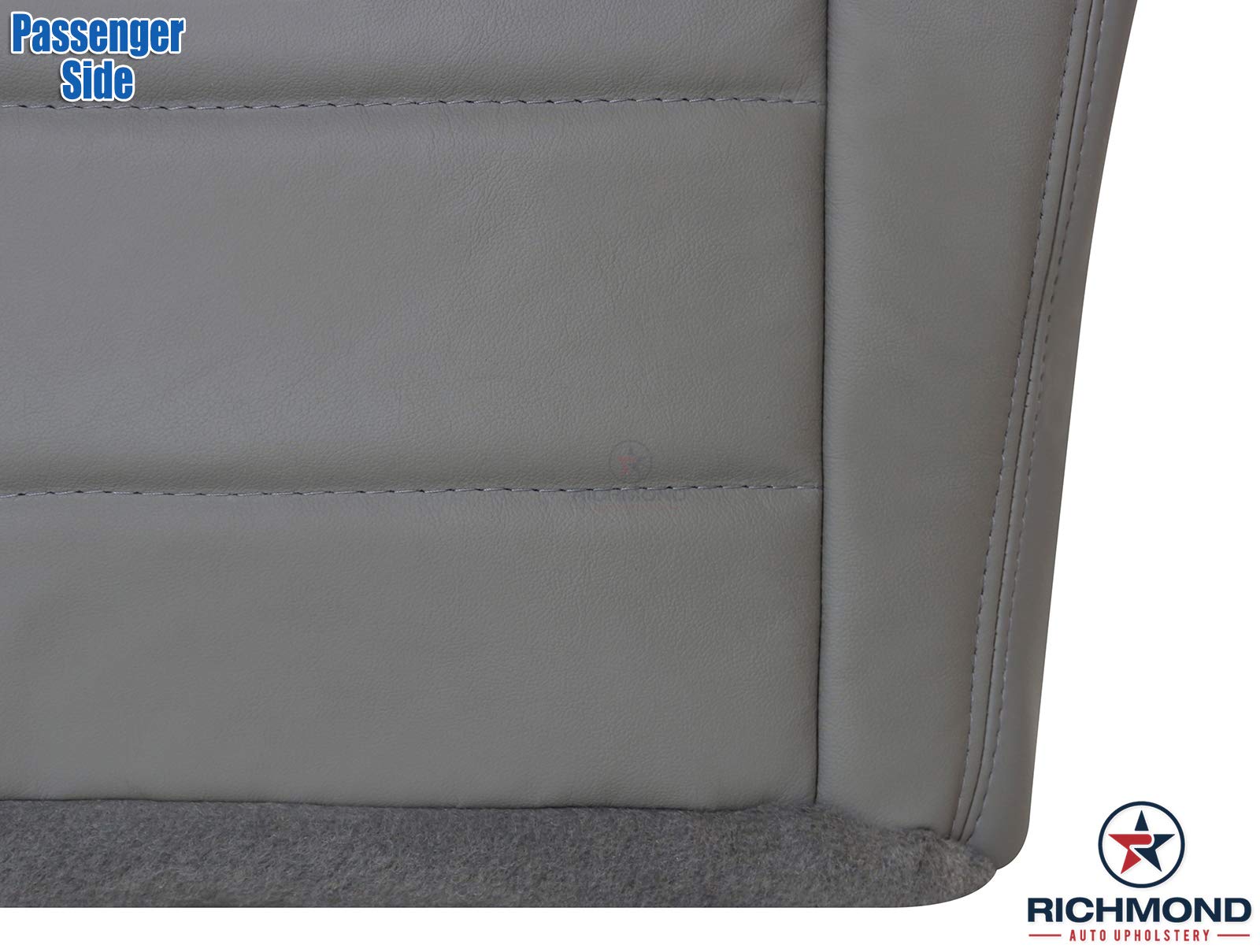 Genuine Leather Seat Cover for 2006-2010 Dodge Charger SE SXT & R/T - Passenger Side Bottom Replacement in Light Slate Gray | Premium Auto Upholstery for Comfort & Style | Perfect for Car Interior Upgrades & Restoration