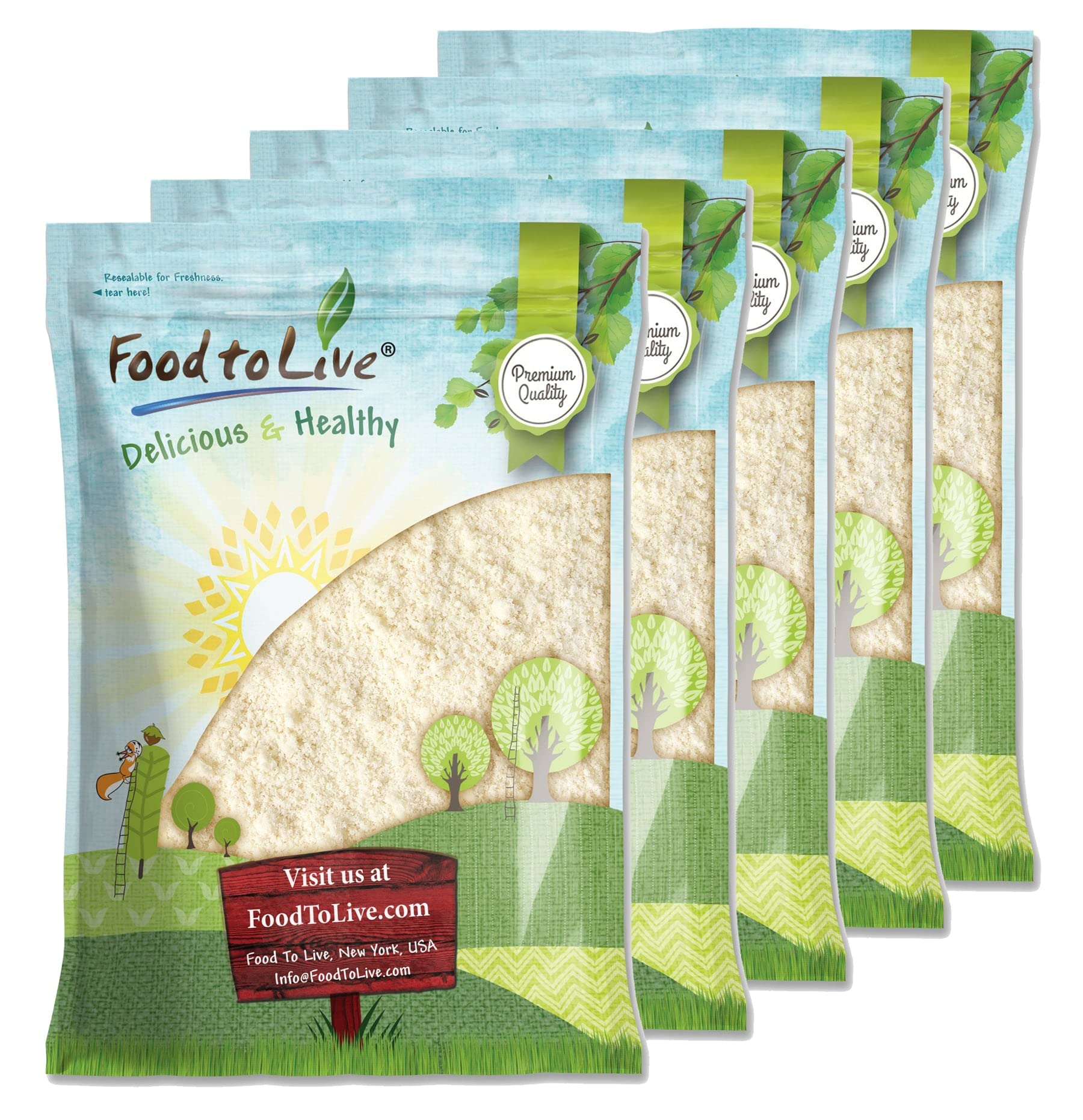 Food to Live - Blanched Almond Flour, 25 Pounds — Finely Milled, Raw, Vegan, Keto, Paleo, Kosher | High in Fiber, Protein, Vitamin E & Copper | Perfect for Baking, Cooking & Healthy Recipes