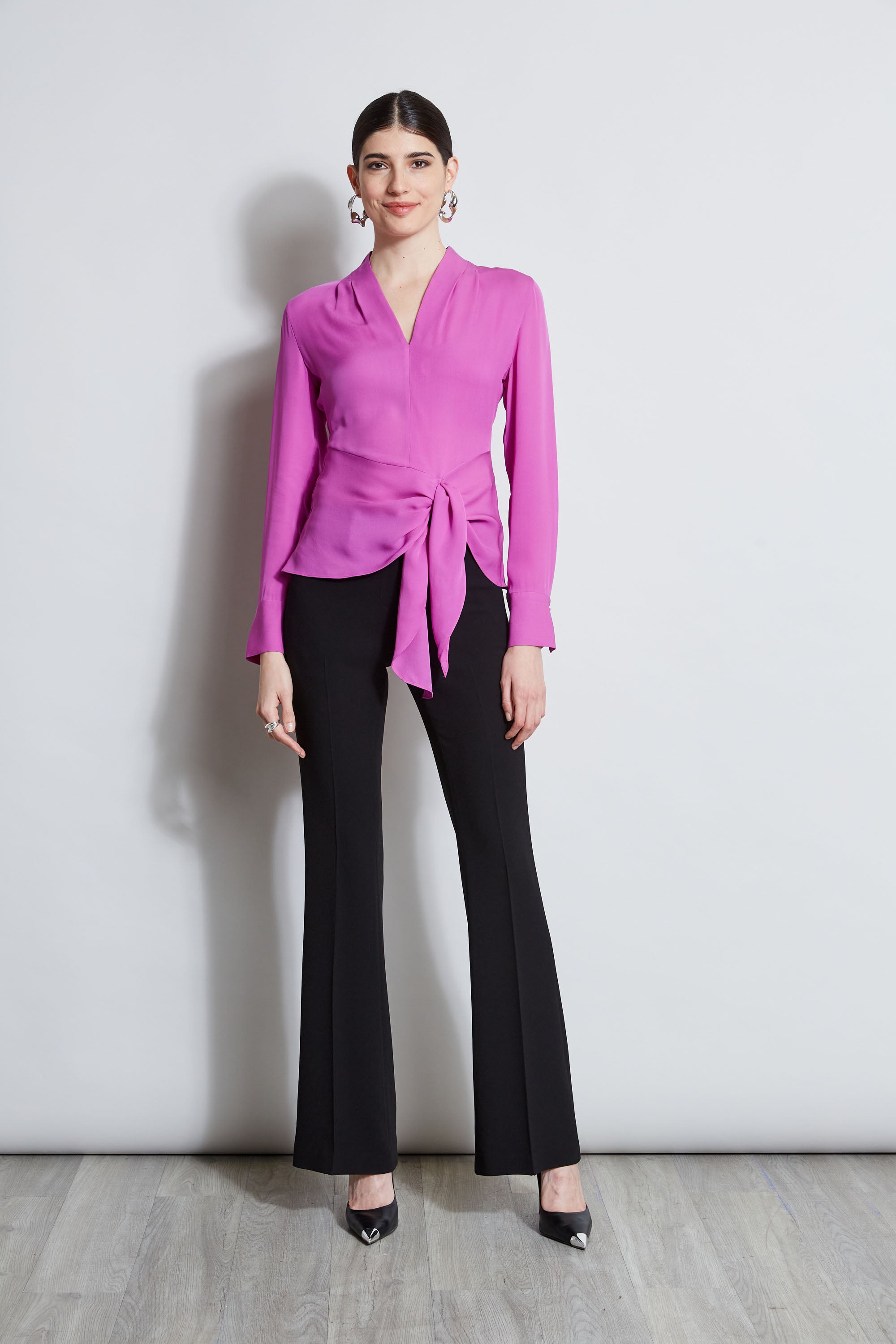 Stylish Contour Side Tie Shirt for Women - Trendy Casual Blouse for Everyday Wear & Summer Outfits