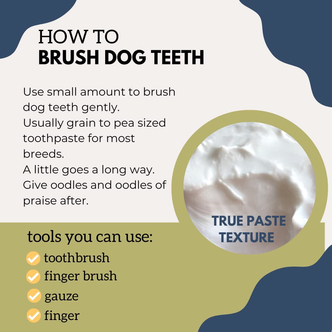 Natural Peppermint Dog Toothpaste with Coconut Oil - Human-Grade Formula for Fresh Breath, Plaque & Tartar Control - Safe Dental Care for Dogs - Perfect for Daily Teeth Cleaning & Oral Hygiene Maintenance