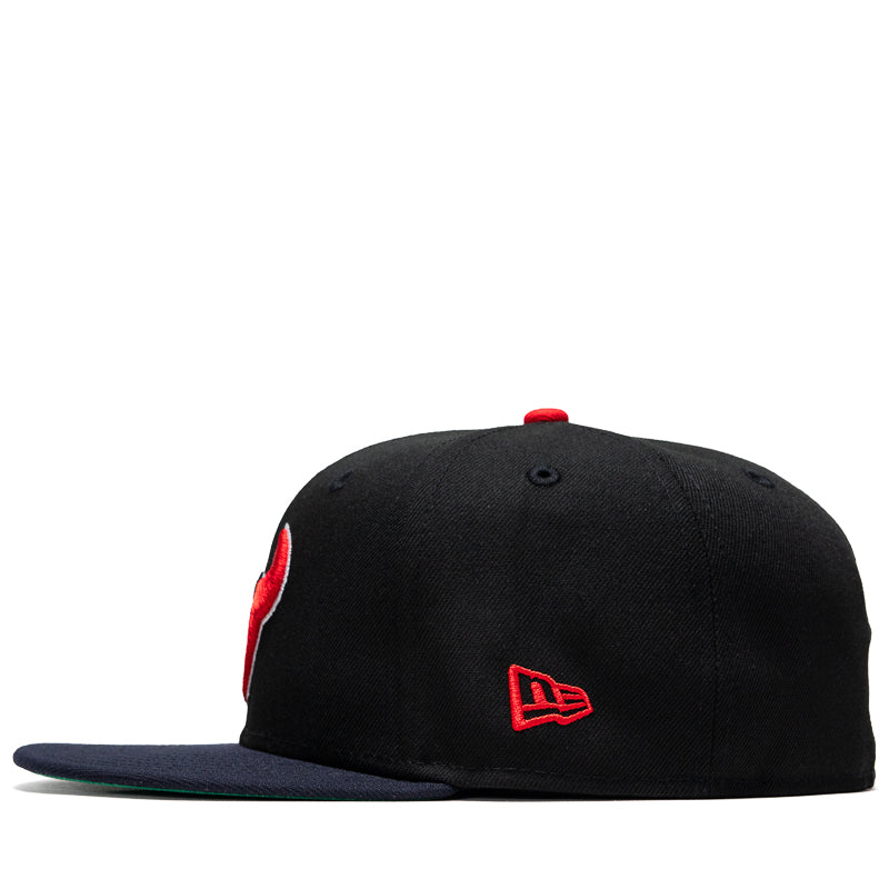 New Era x Politics Houston Texans 59FIFTY Fitted Cap - Black/Navy - Official NFL Licensed Snapback Hat for Men - Perfect for Football Games, Sports Events & Streetwear Fashion