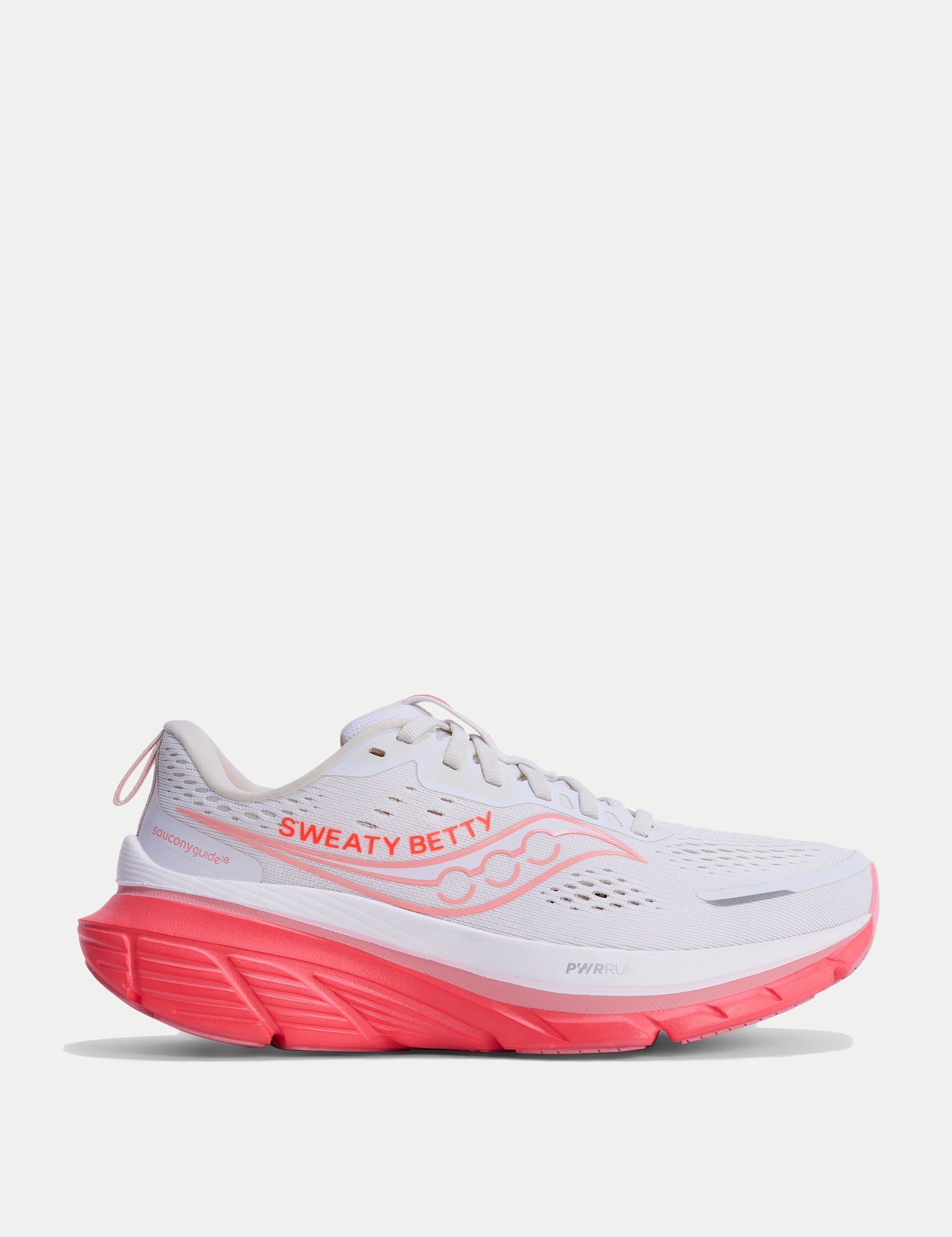 Saucony Guide 18 Running Shoes - Women's Fluro Flash Pink | Lightweight Cushioned Sneakers for Jogging & Gym Workouts | Sweaty Betty Collaboration