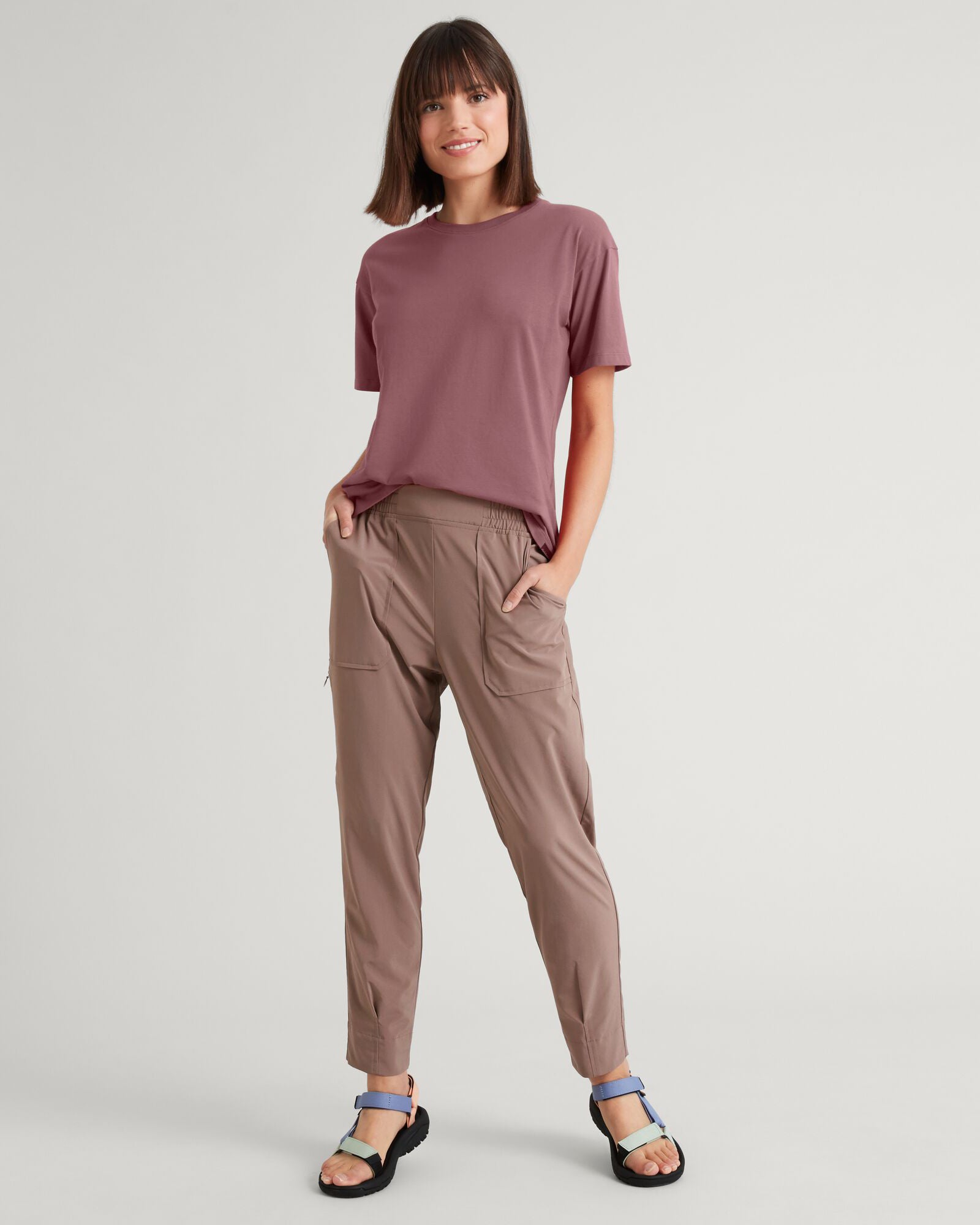 KMD Women's Short Sleeve T-Shirt - Soft Cotton Casual Tee for Everyday Wear | Perfect for Work, Gym & Weekend Outfits