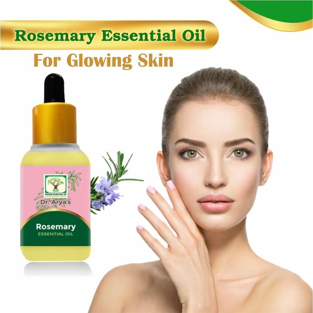 DR ARYA Rosemary Essential Oil for Hair Growth & Hair Fall Control - 20ml | Natural Hair Nourishment, Scalp Treatment & Relaxing Aromatherapy | Perfect for DIY Hair Care, Massage & Skin Therapy