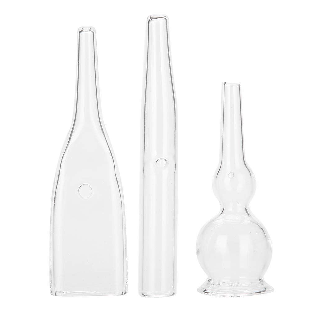 3PCS Electric Blackhead Remover Kit - Glass Pipes & Vacuum Accessories for Facial Cleansing & Pore Extraction | Perfect for Home Spa & Professional Beauty Treatments