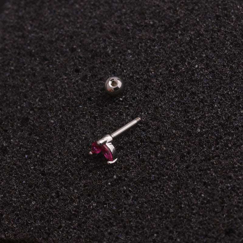 16G Fish Tail Tiny Cartilage Stud Earrings - Hypoallergenic Stainless Steel Ear Piercing Jewelry for Helix, Tragus, Conch | HSPJ1963 | Perfect for Everyday Wear & Special Occasions