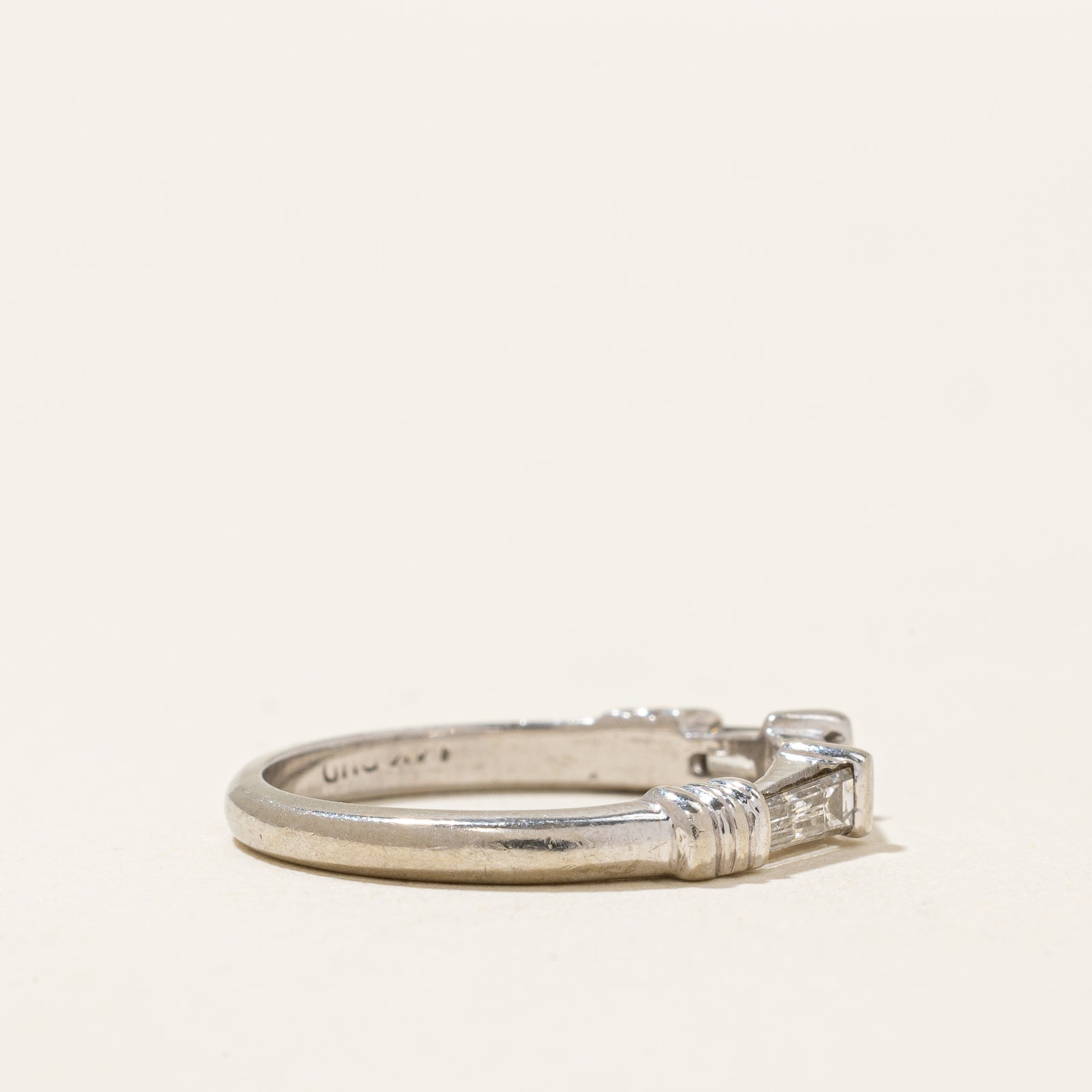 0.24ctw Baguette Diamond Wedding Band Ring - Size 4.25 | Elegant Stackable Ring for Women | Perfect for Engagement, Anniversary & Everyday Wear