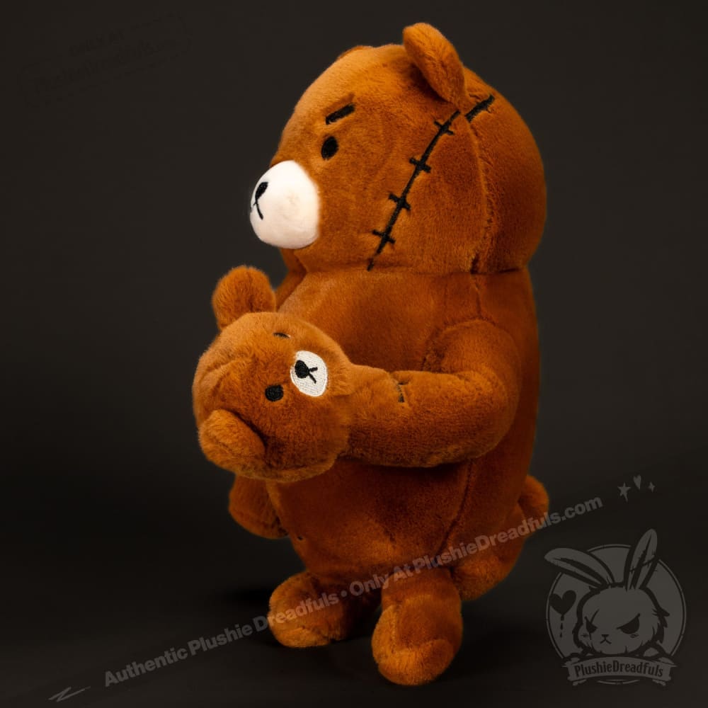Plushie Dreadfuls Bearfisted Ripped Bear Stuffed Animal Toy - Cute Huggable Plush for Kids, Gift for Bear Lovers, Perfect for Bedroom Decor & Comfort