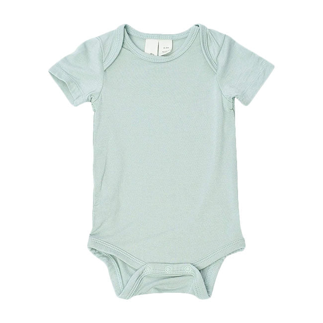 Kyte Baby Organic Cotton Short Sleeve Bodysuit - Soft Sage Green Baby Onesie for Newborns & Infants | Perfect for Everyday Wear, Playtime & Photo Shoots