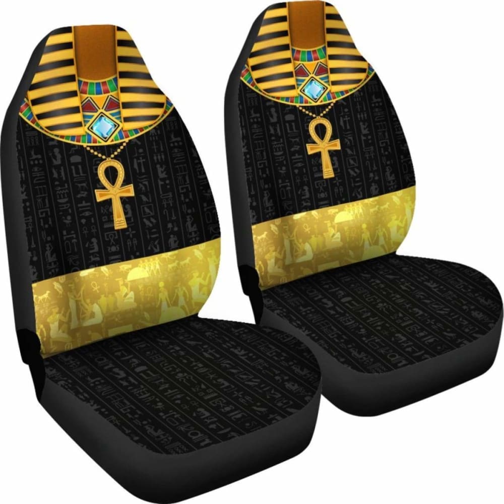 Premium African Pharaoh Print Car Seat Covers - Luxury Egyptian-Themed Auto Accessories for Cars, SUVs & Trucks | Perfect for Cosplay, Themed Parties & Unique Vehicle Styling