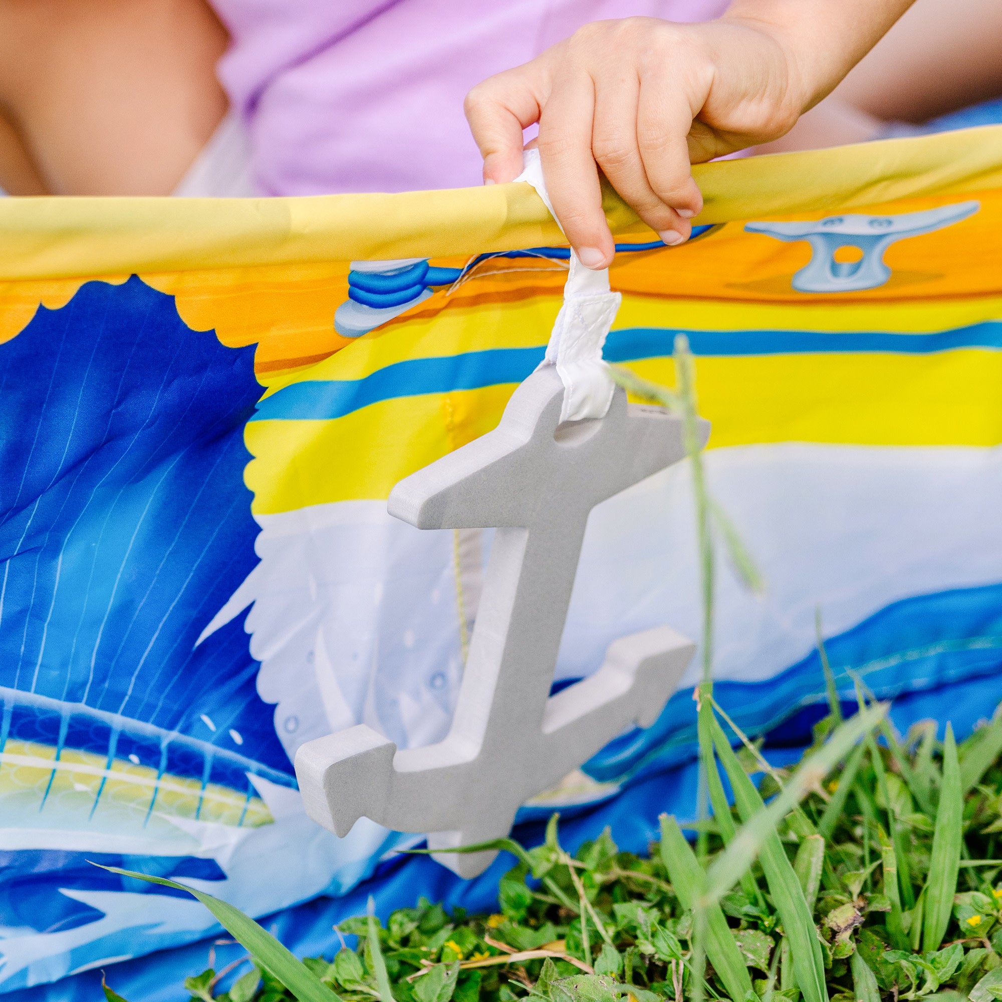 Kids Sailboat Play Set - Wooden Toy Boat for Toddlers & Children - Perfect for Bath Time, Pool, and Outdoor Water Play