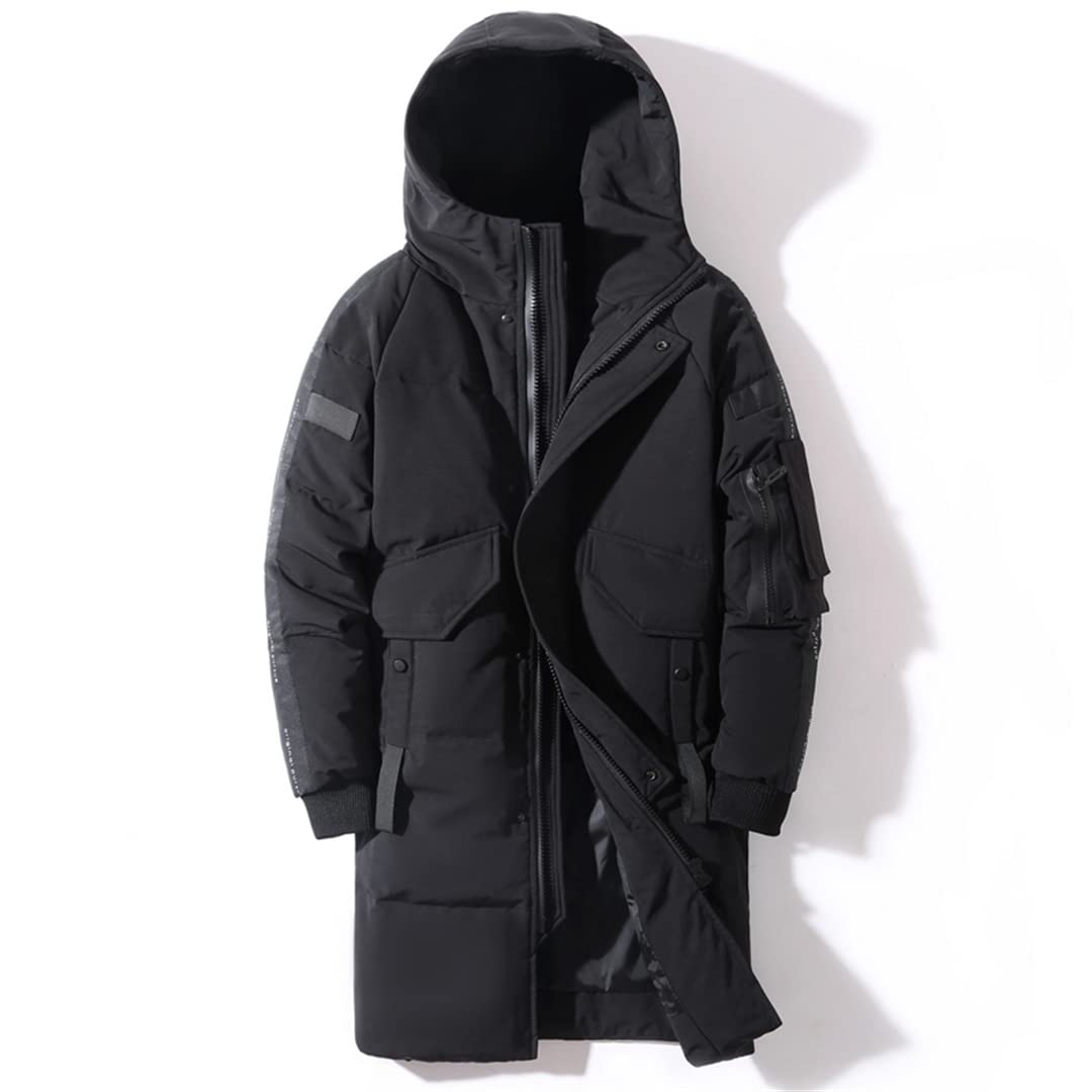 Men's Winter Hooded Down Jacket - Windproof Waterproof Warm Parka Coat for Cold Weather | Outdoor Activities, Snow Sports & Daily Wear