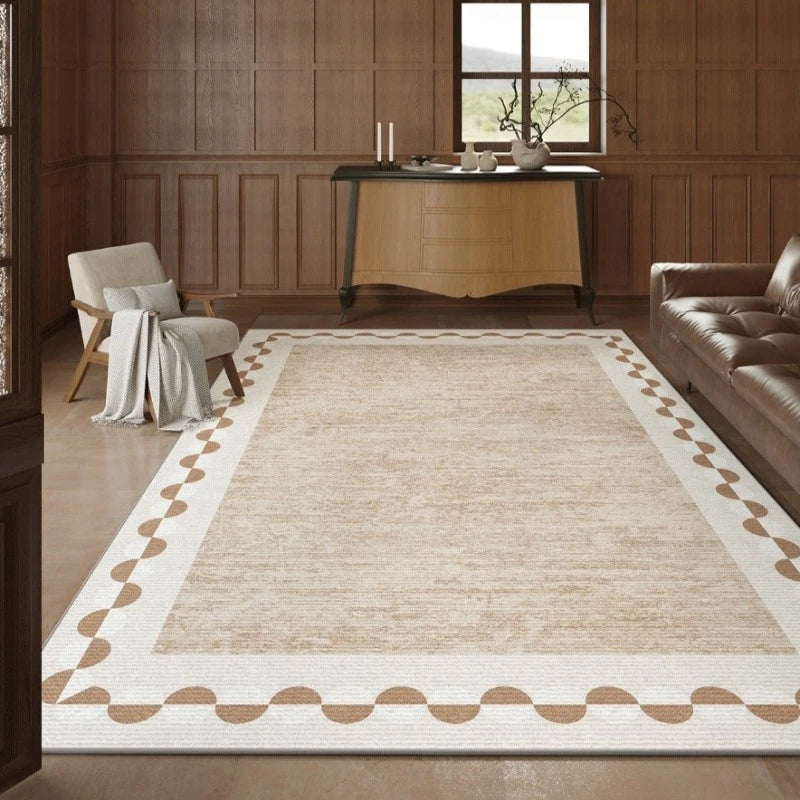 Laylah Luxury Velvet Comfort Waterproof Area Rug - Soft Non-Slip Living Room Rug for Bedroom, Nursery & Home Decor
