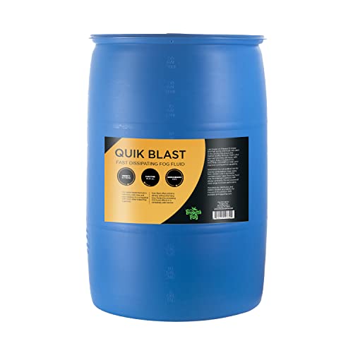 Froggys Fog QuikBlast CO2 Blast Effect Fog Machine Fluid - 55 Gallon for Upshot Foggers | Stage Effects, Theater & Cinema Special Effects | Perfect for Concerts, Haunted Houses & Halloween Events