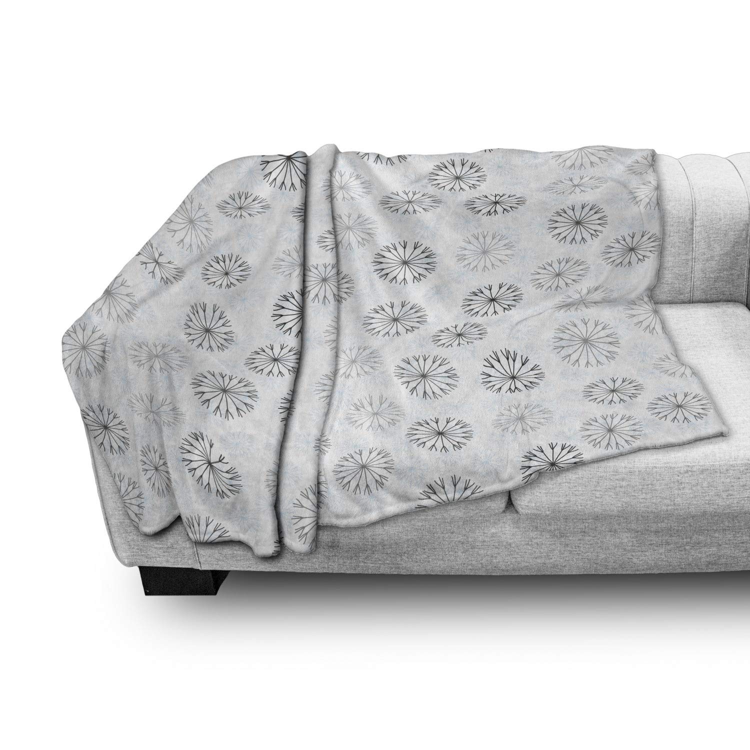 Ambesonne Winter Flannel Fleece Throw Blanket - 50