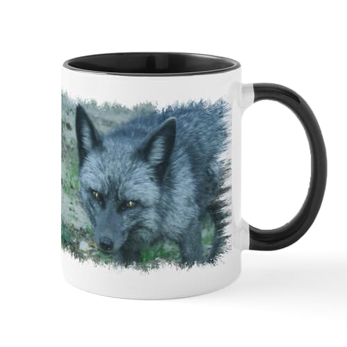 White/Black Inside - Silver Fox Mug