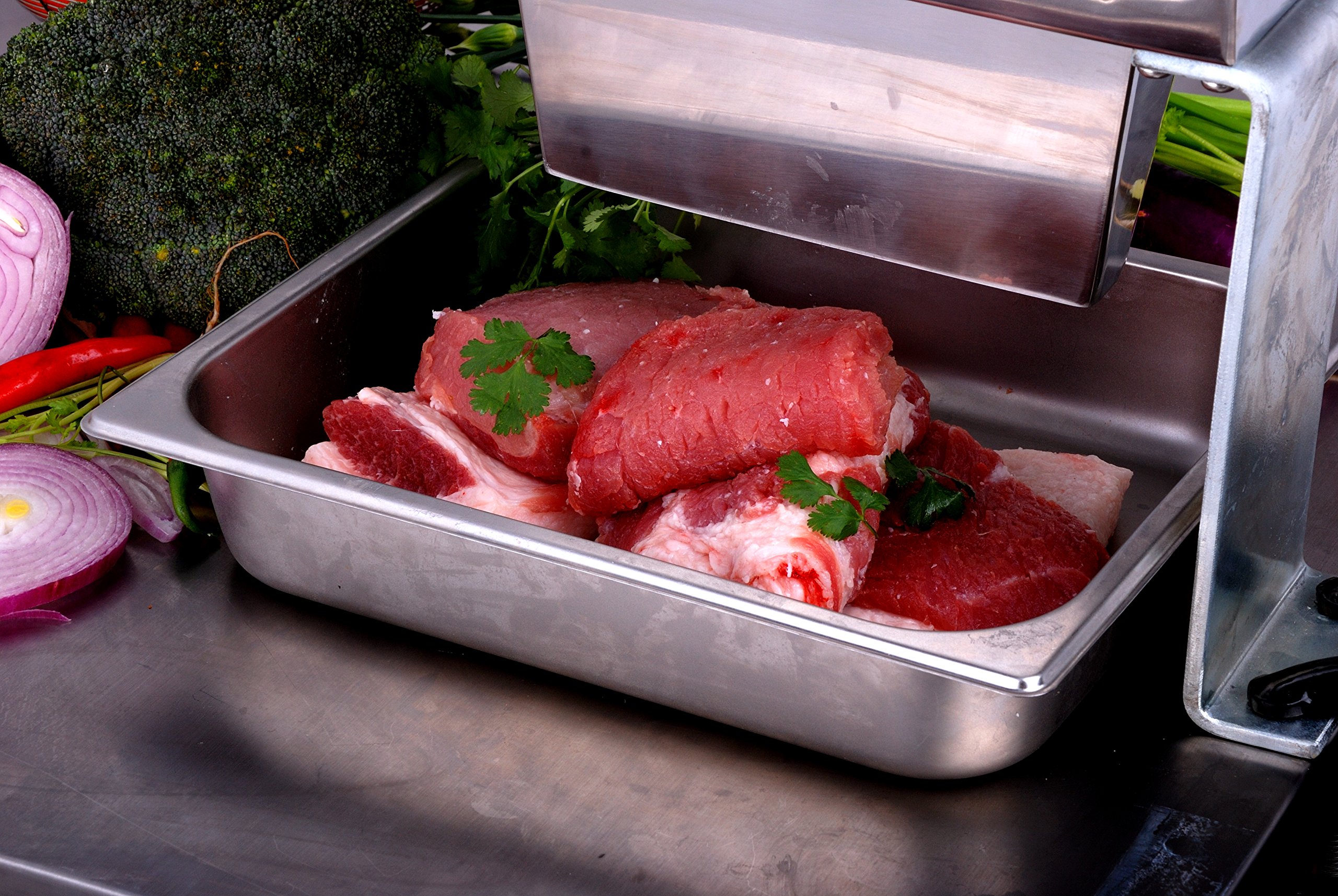 Premium Stainless Steel Meat Tenderizer Tool - 5 Inch (125mm) Commercial-Grade Manual Meat Pounder with 27 Knife Blades for Steak, Chicken & Beef - Perfect for Restaurants, Home Kitchens & BBQ Grilling