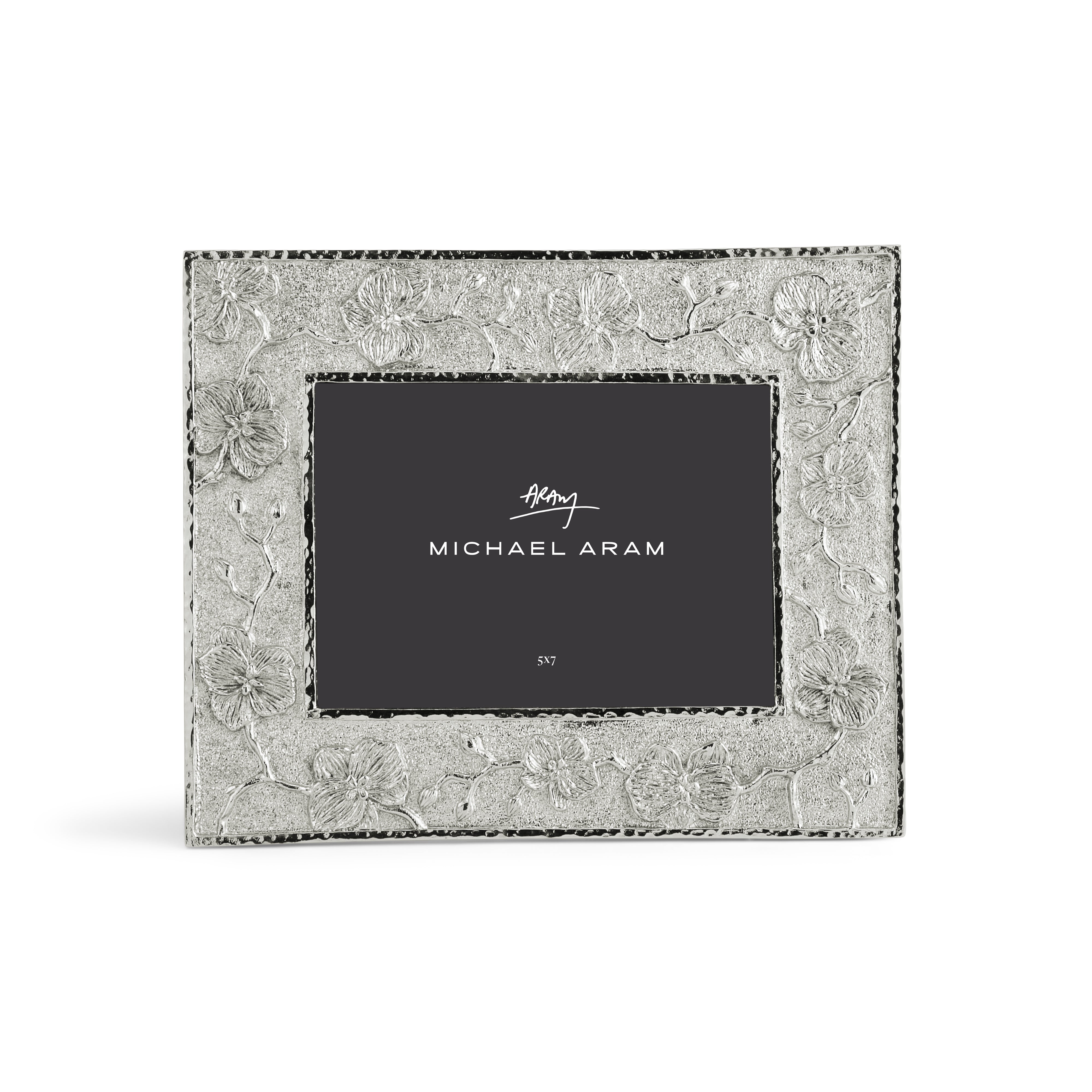 Elegant White Orchid Sculpted Frame - Handcrafted Home Decor for Wall & Tabletop Display - Perfect for Living Room, Bedroom & Wedding Decor