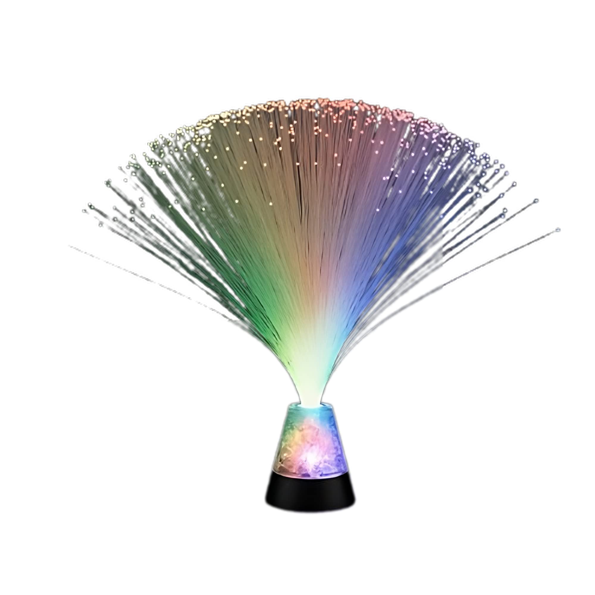 Color-Changing LED Fiber Optic Centerpiece with Gemstone Base - Elegant Prism Table Decor for Weddings, Parties & Special Events | Battery Powered Light Display for Home & Event Decoration