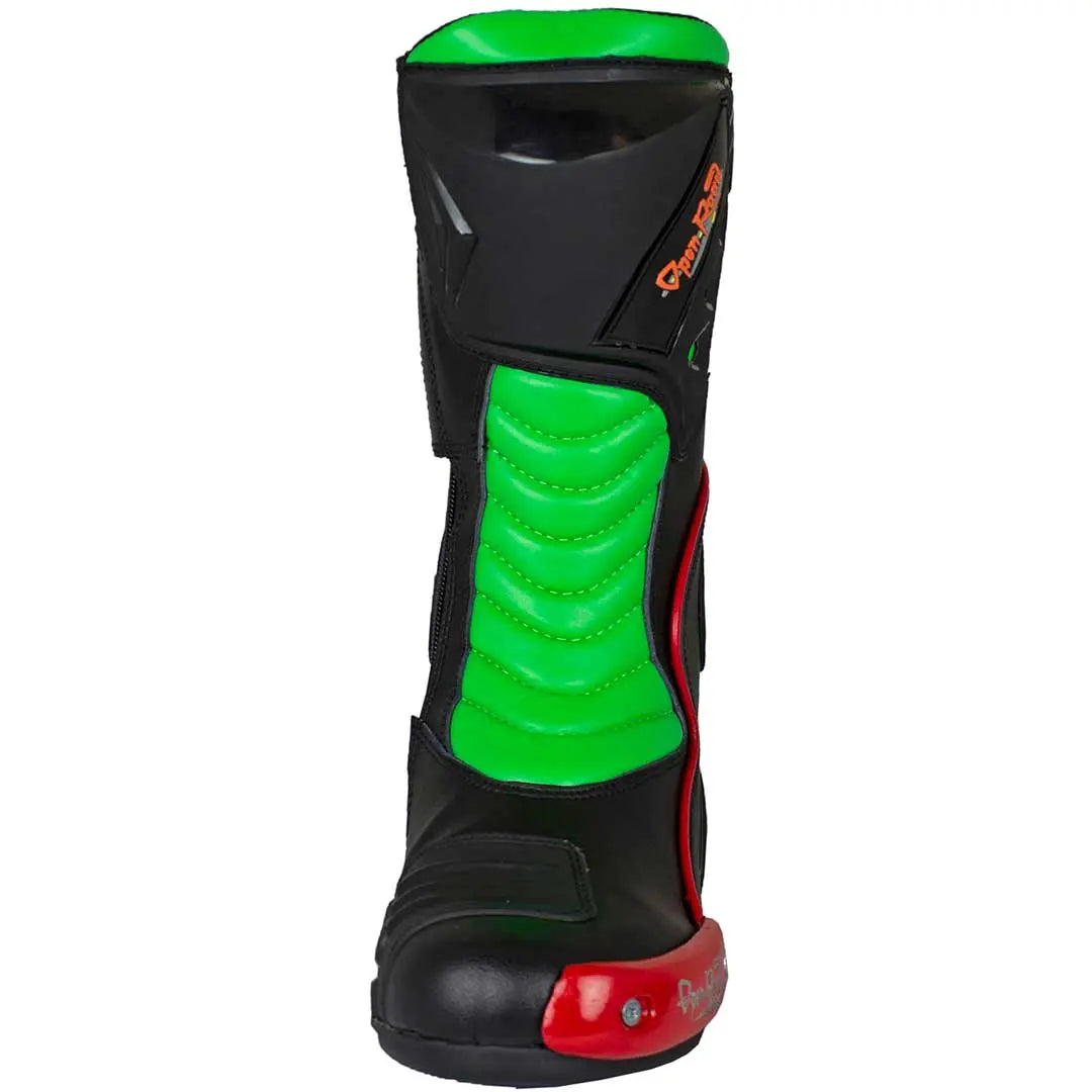 Open Road Men's Racing Boots - Lightweight Motorcycle Boots for Men, Durable & Comfortable Riding Shoes - Perfect for Motorcycle Racing, Cruising & Outdoor Adventures