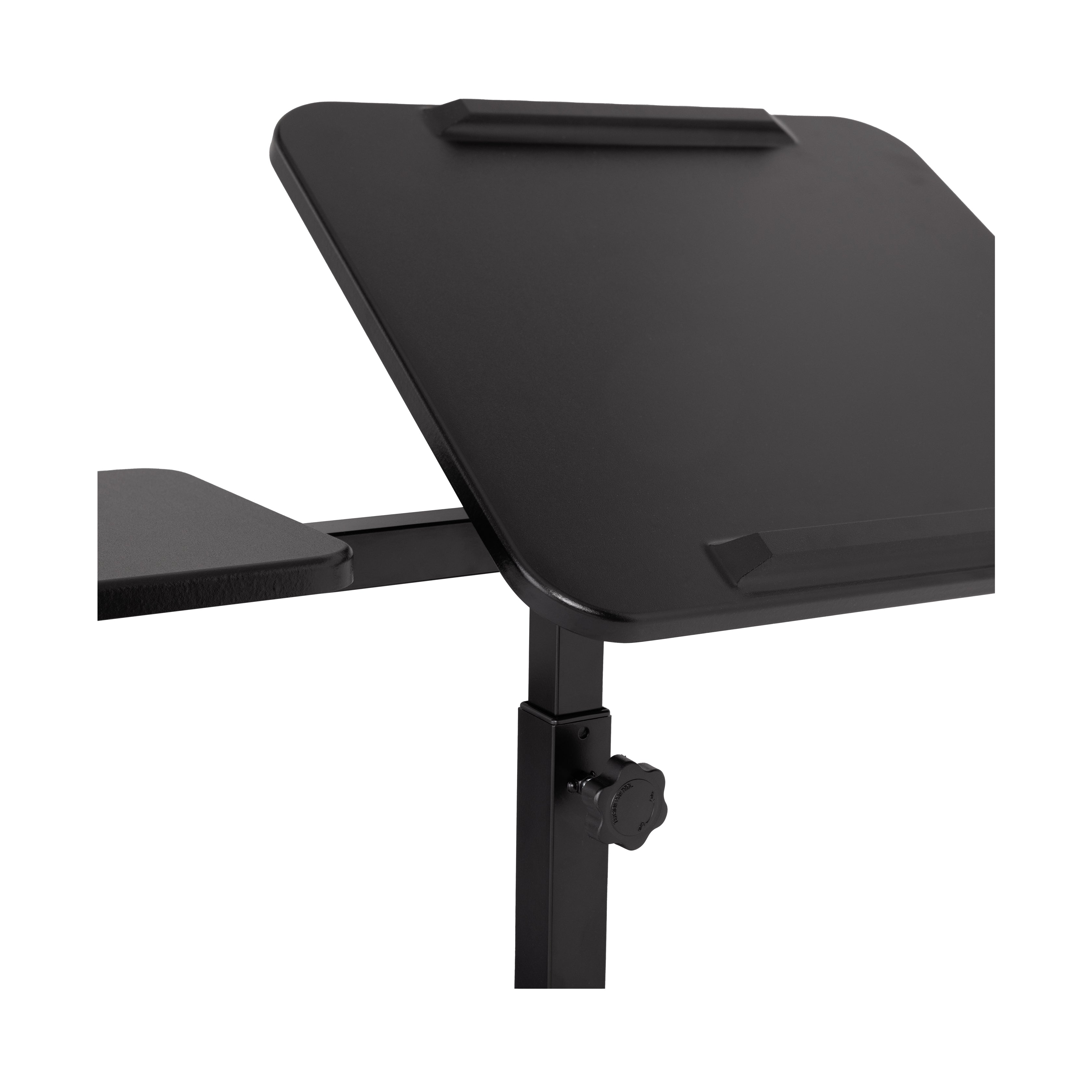 airLIFT® Tilting Mobile Desk Cart - Adjustable Height Rolling Workstation for Office, Home & Classroom - Perfect for Standing Desks, Computer Work & Study