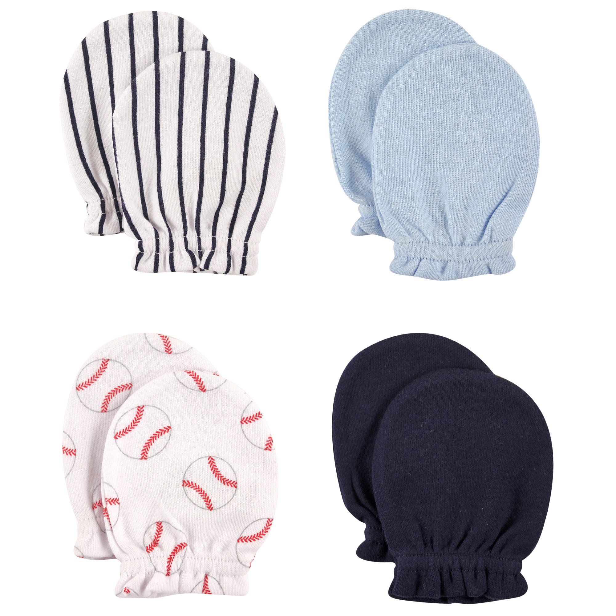 Luvable Friends Unisex Baby Cotton Scratch Mittens - Soft & Breathable Infant Hand Covers for Newborns (0-6 Months) | Perfect for Sleeping, Nursing & Protecting Baby's Face from Scratches