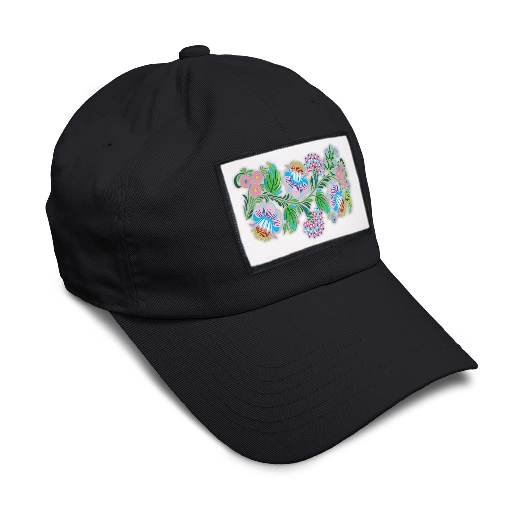 Vintage Floral Baseball Cap - Soft Cotton Adjustable Hat with Colorful Flowers Design for Women & Men | Perfect for Outdoor Activities, Gardening, and Casual Wear