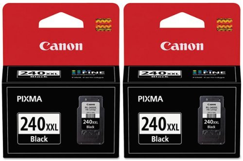 Genuine Canon PG-240XXL (5204B001) Black Ink Cartridge 2-Pack - High Yield Printer Ink for Canon Pixma Printers - Perfect for Home Office, School Projects & Photo Printing