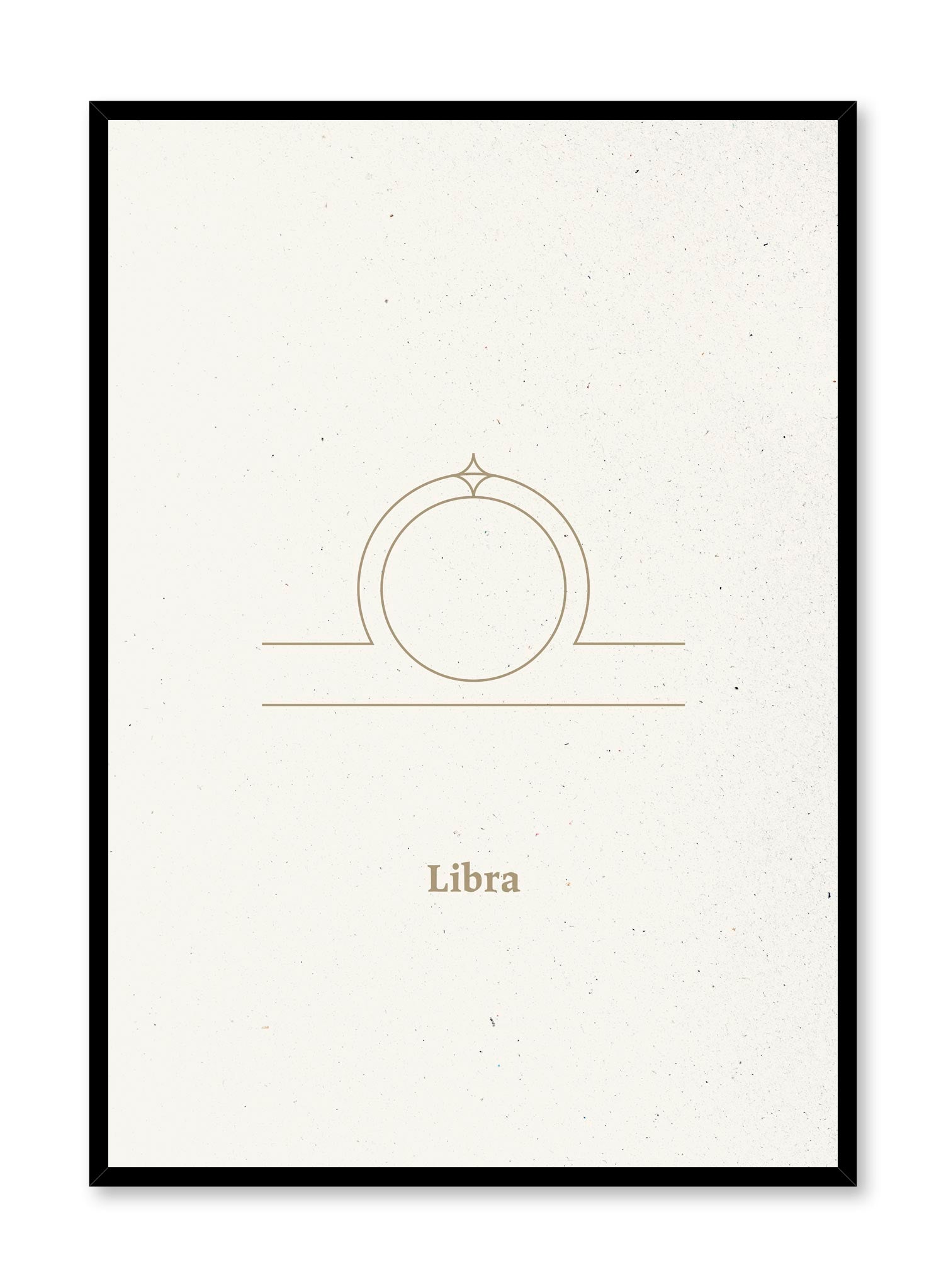 Minimal Libra Zodiac Poster - Elegant Astrology Wall Art for Home, Office & Gift Decor