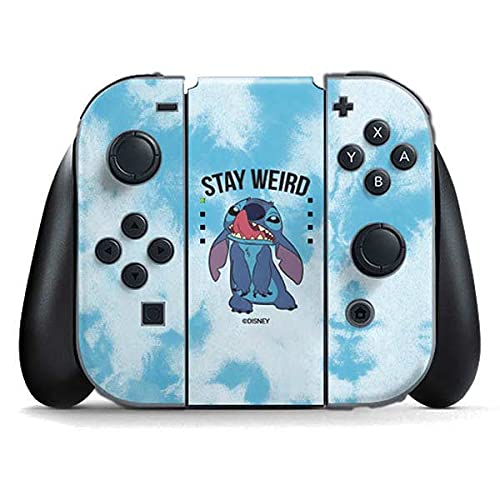 Officially Licensed Disney Lilo and Stitch Stay Weird Gaming Skin Decal for Nintendo Switch Joy-Con Controllers - Custom Protective Cover for Gaming, Travel & Collectors