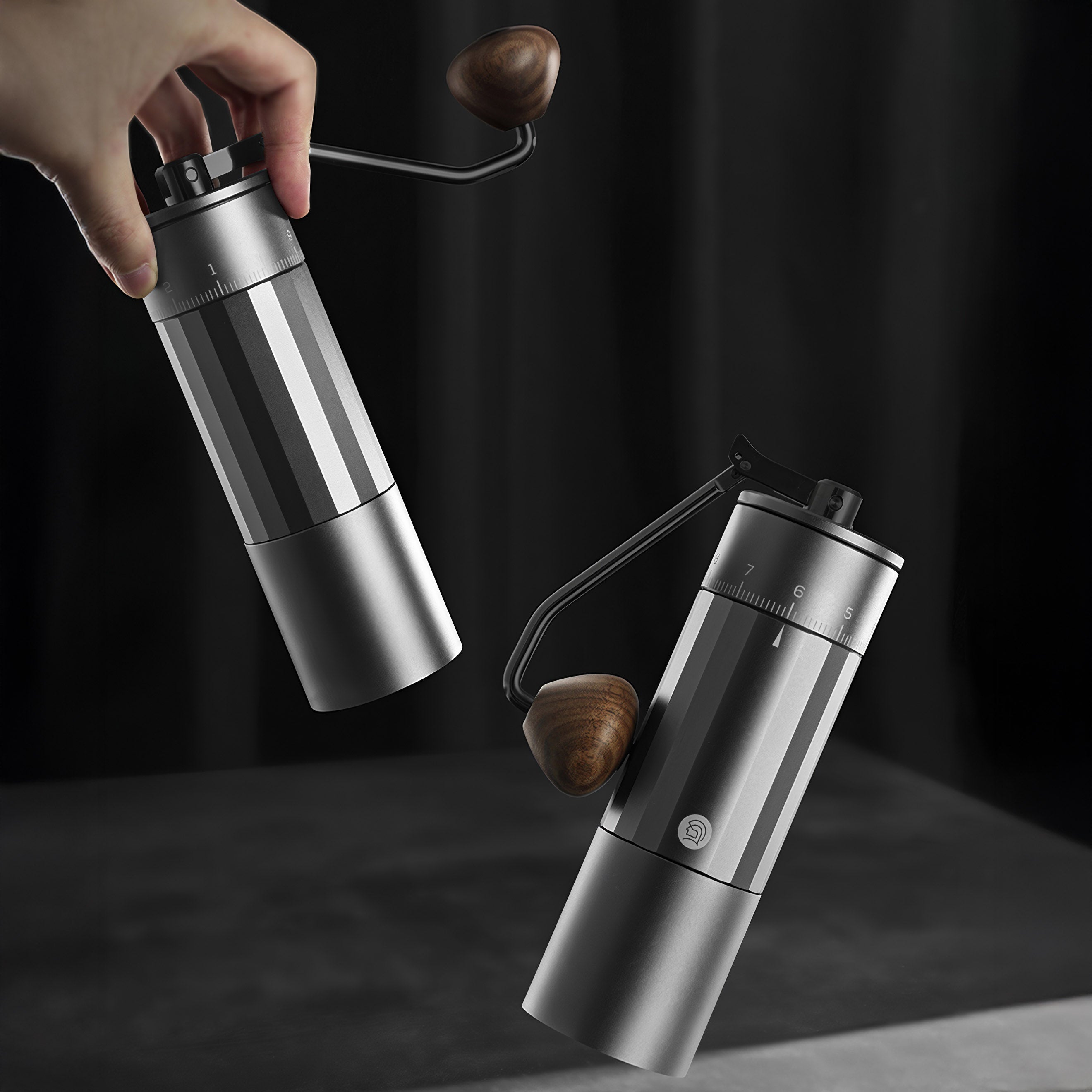 Premium Z5 X Fold Manual Coffee Grinder - Adjustable Ceramic Burr, Portable Hand Crank Mill for Espresso, French Press & Pour Over - Perfect for Camping, Travel & Home Brewing