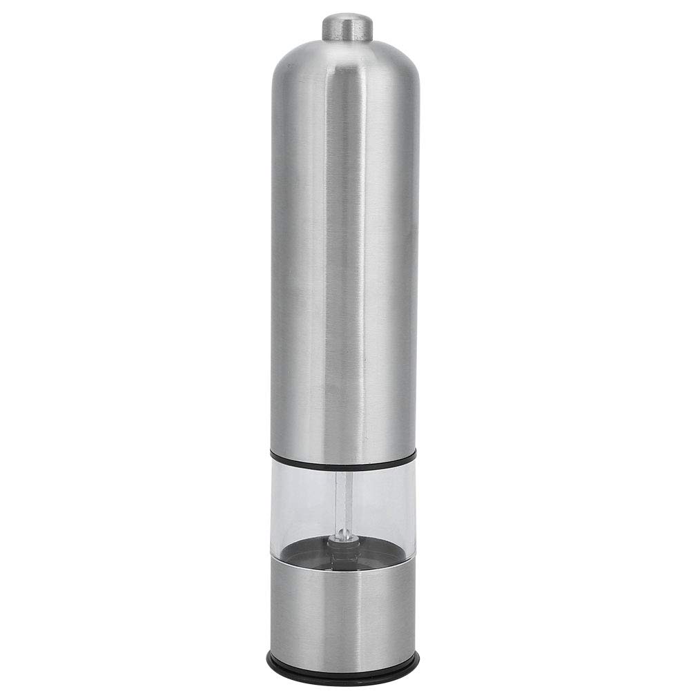 Premium Electric Salt and Pepper Grinder Set - Rechargeable Stainless Steel One-Handed Spice Mill with Adjustable Coarseness - Perfect for Kitchen, Dining Table, Camping & Travel Use