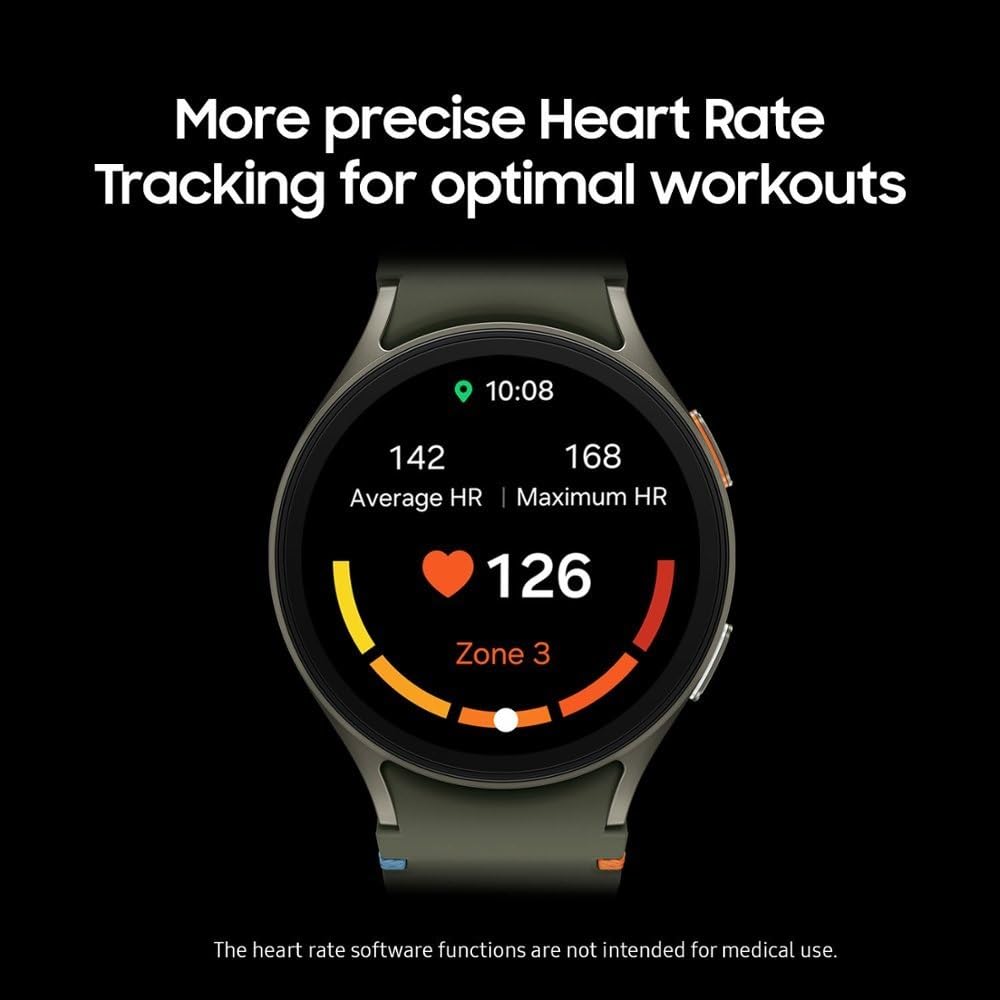 Samsung Galaxy Watch 7 AI Smartwatch 44mm (SM-L310N Latin America Version) - Bluetooth Fitness Tracker with Heart Rate Monitor, Sleep Tracking & Wellness Tips - Silver for Running, Gym Workouts & Daily Activity Tracking