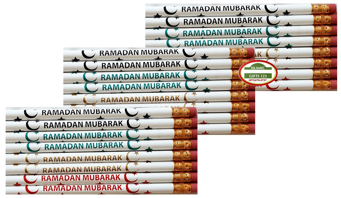 Ramadan Pencils 24 Pack - Eid Gifts for Kids & Party Favors