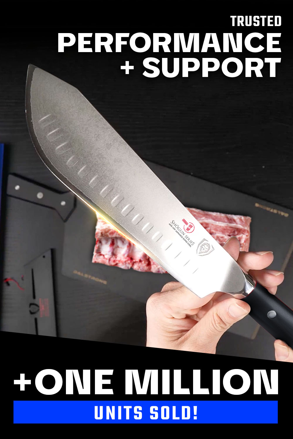 Dalstrong Shogun Series ELITE 8-Inch Bull Nose Butcher Knife - Professional Chef Knife for Meat Cutting, Slicing & Butchering - Perfect for Home Kitchens & Professional Use