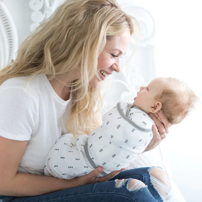 Omni Swaddle Sack Gray - Soft Baby Swaddle Blanket for Newborns & Infants - Perfect for Sleep, Swaddling & Comfort - BGB 0013