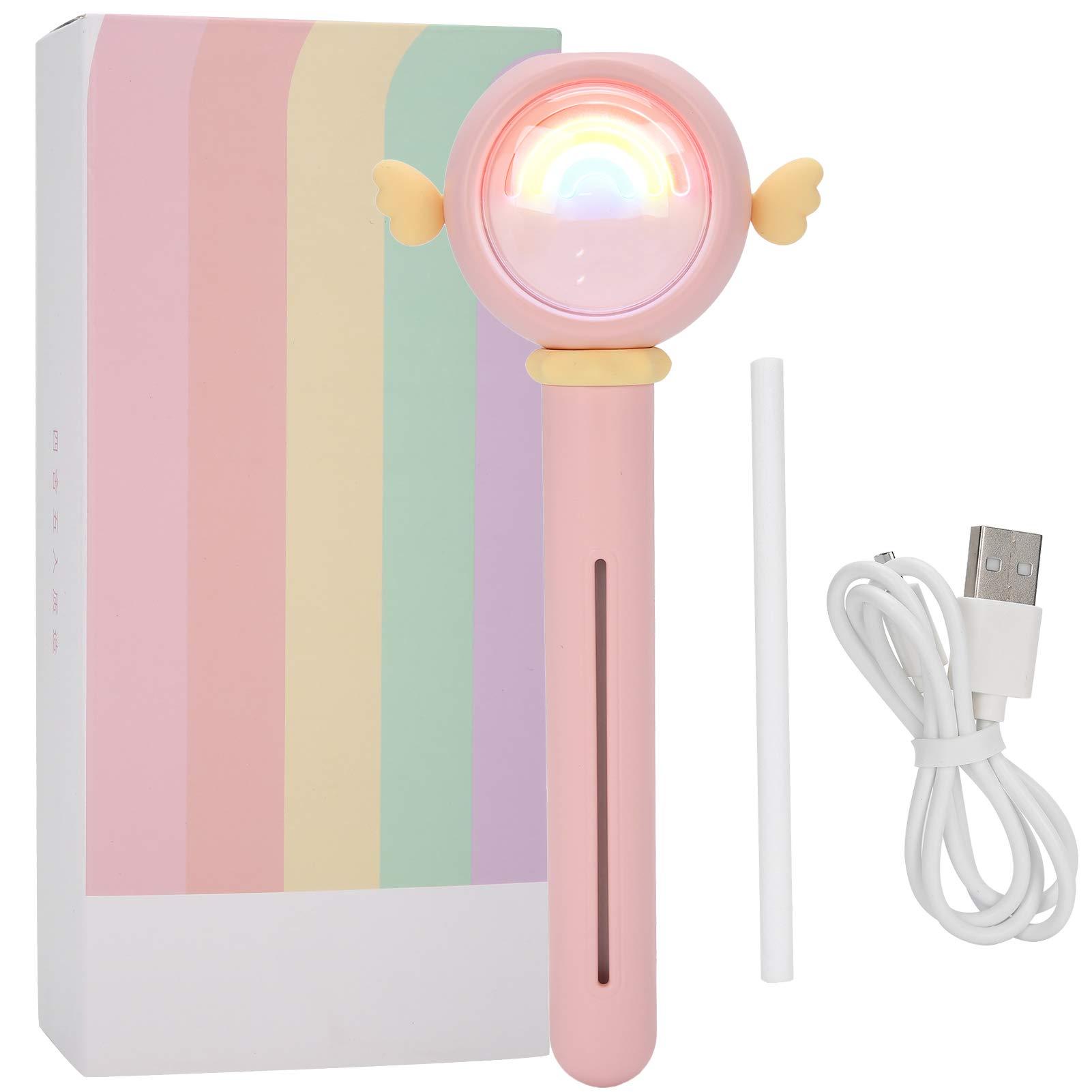 Sixx Portable Face Sprayer & Mist Maker - No Water Tank, Lightweight for Home & Office Use | Hydrating Facial Mist for Skincare, Travel & Dry Air Relief (Pink)