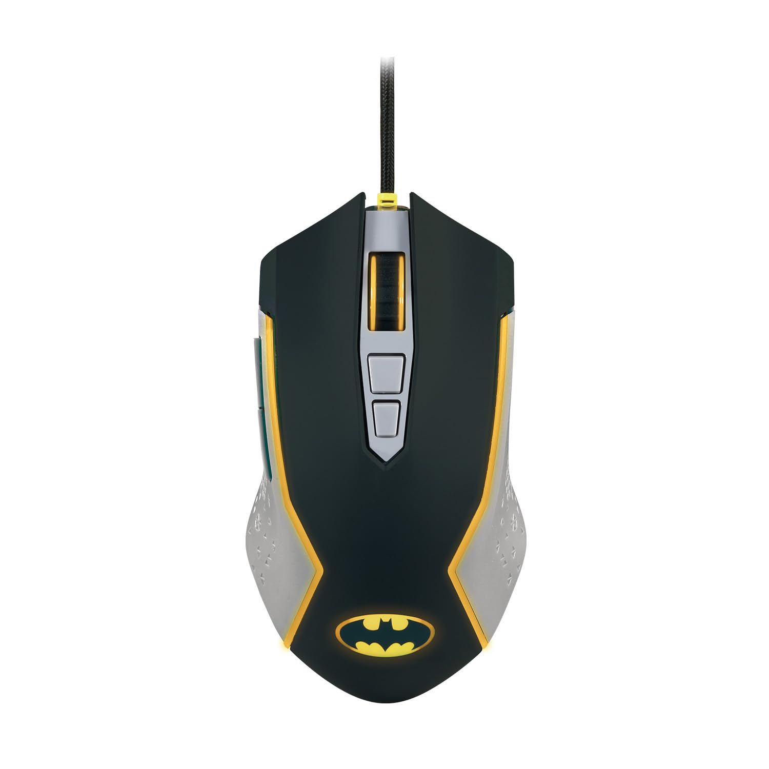 FRTEC Batman Gaming Mouse - Wired DC Official Collection with Adjustable DPI & Yellow LED Lights | Fast, Precise Gaming Mouse with Configurable Side Buttons | Perfect for FPS, MOBA & PC Gaming Enthusiasts
