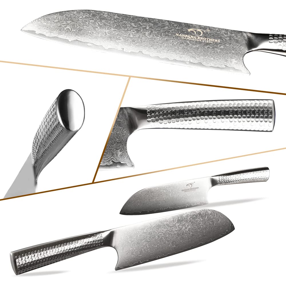 Premium 12-Piece Damascus Steel Kitchen Knife Set with Natural Wood Block - Razor Sharp Chef Knives, Paring Knife, Bread Knife - Non-Slip ABS Ergonomic Handle, Sharpener & Shears Included - Perfect for Home Cooking, Professional Chefs & Gift Giving
