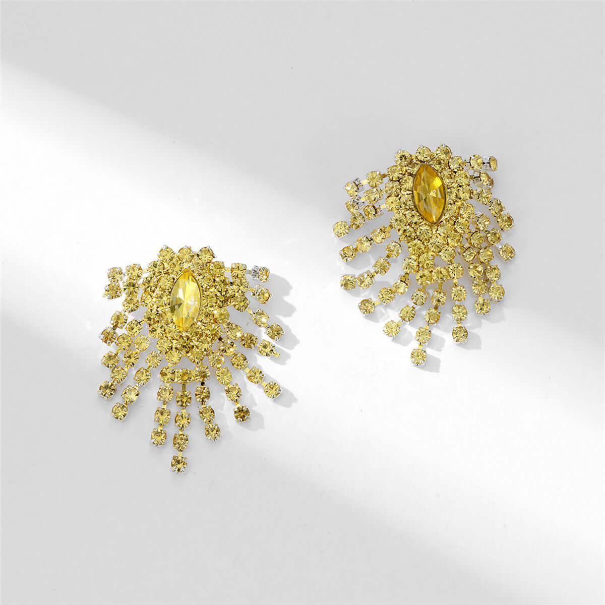 Sparkly Color Rhinestone Burst Stud Earrings | Fashion Jewelry for Women | Perfect for Parties, Weddings & Special Occasions